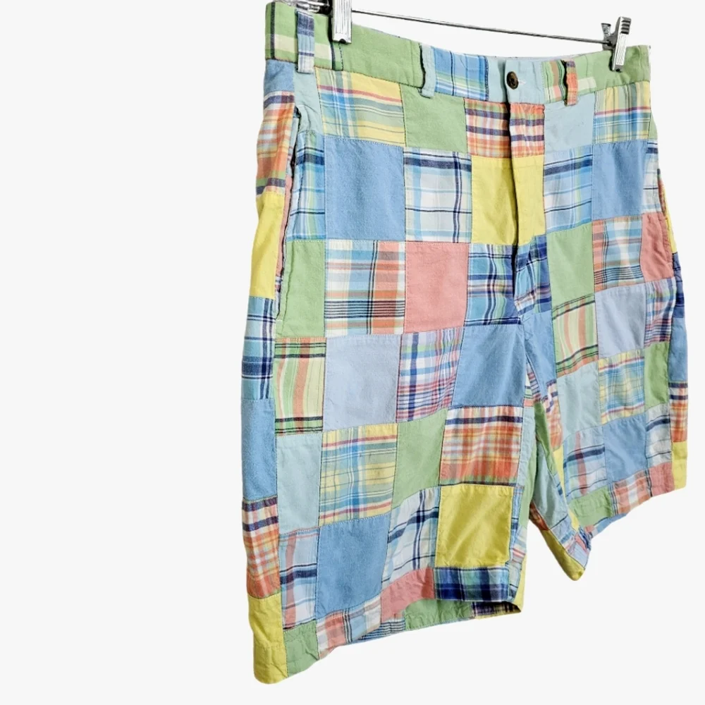Brooks Brothers Plaid Multicolor Cotton Shorts